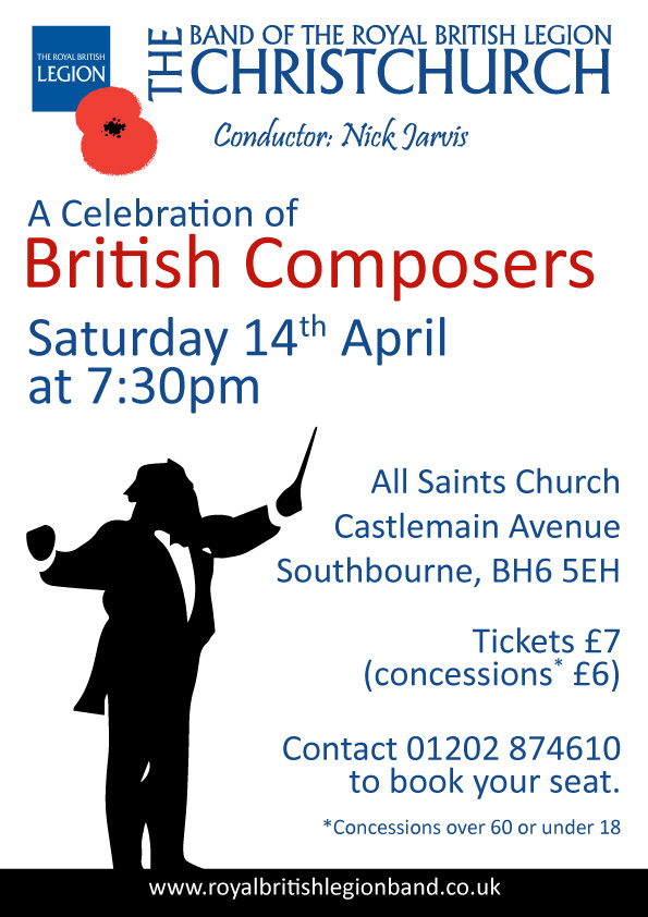 Celebration of British Composers – Concert 14th April